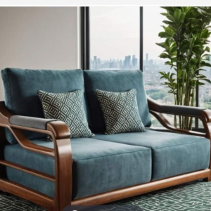 2 Seater Wooden Sofa